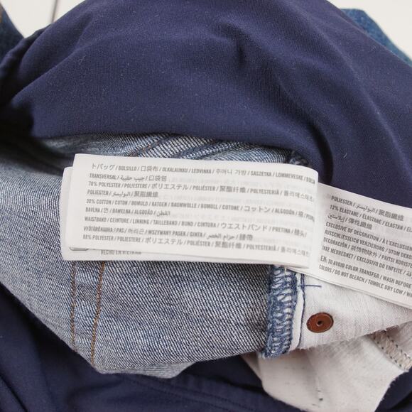 Abercrombie & Fitch Ankle Straight Blue Maternity Jeans Womens Sz 28 / 6 - Picture 12 of 13